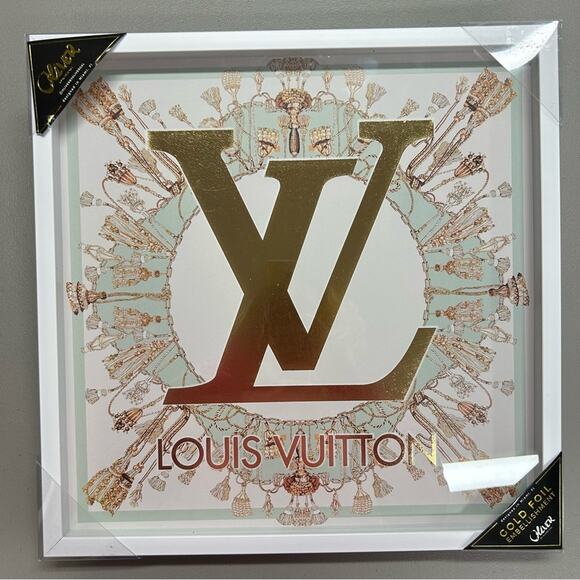 Oliver Gal Other - Louis Vuitton Picture Wall Decor by Oliver Gal Gold Foil Embellishment NEW 16”